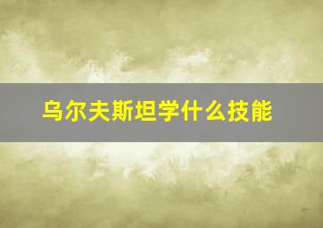 乌尔夫斯坦学什么技能