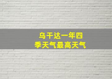 乌干达一年四季天气最高天气