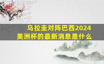 乌拉圭对阵巴西2024美洲杯的最新消息是什么