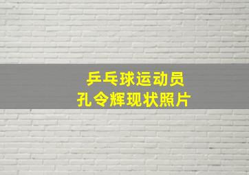 乒乓球运动员孔令辉现状照片