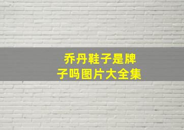 乔丹鞋子是牌子吗图片大全集