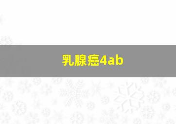 乳腺癌4ab