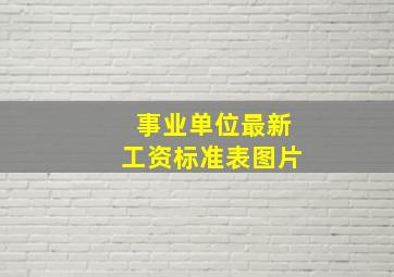 事业单位最新工资标准表图片