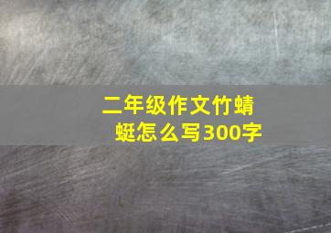 二年级作文竹蜻蜓怎么写300字