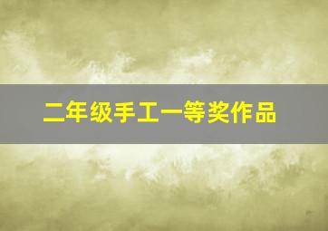 二年级手工一等奖作品