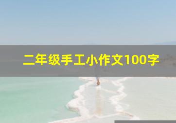 二年级手工小作文100字