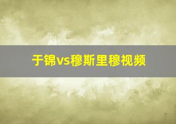 于锦vs穆斯里穆视频