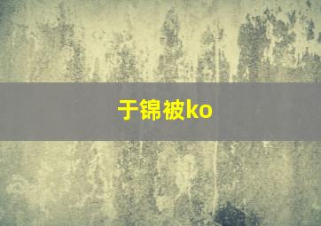 于锦被ko