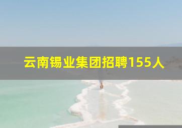 云南锡业集团招聘155人