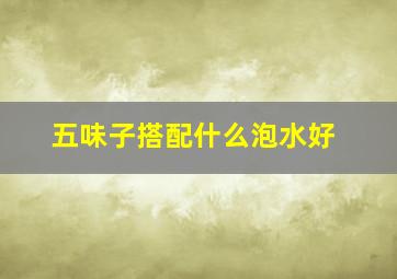 五味子搭配什么泡水好