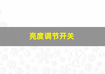 亮度调节开关