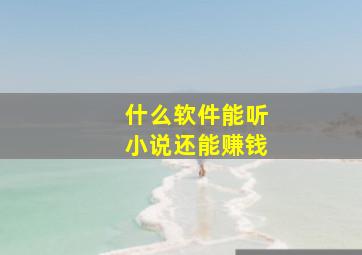 什么软件能听小说还能赚钱