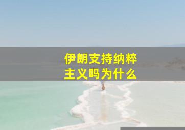 伊朗支持纳粹主义吗为什么