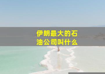 伊朗最大的石油公司叫什么