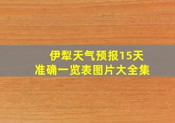 伊犁天气预报15天准确一览表图片大全集