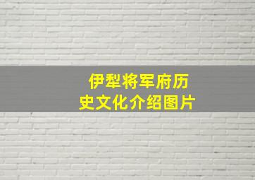 伊犁将军府历史文化介绍图片