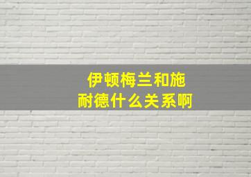 伊顿梅兰和施耐德什么关系啊