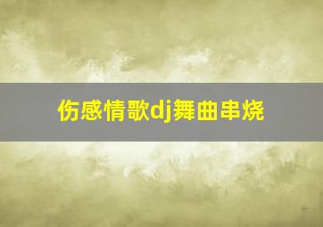 伤感情歌dj舞曲串烧