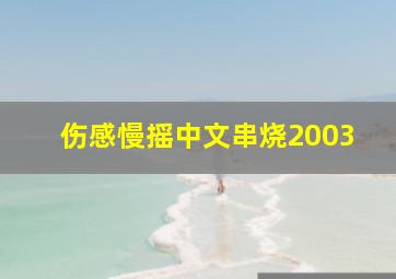 伤感慢摇中文串烧2003