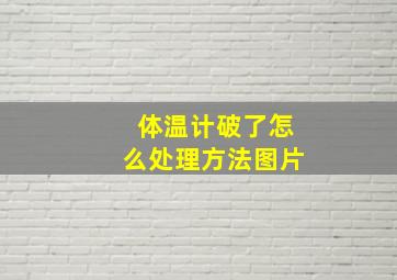 体温计破了怎么处理方法图片