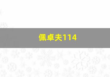 佩卓夫114