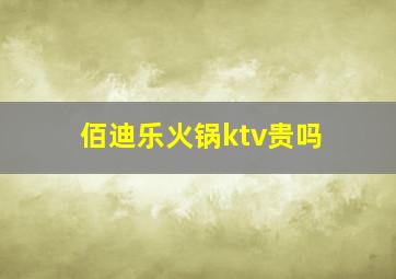 佰迪乐火锅ktv贵吗