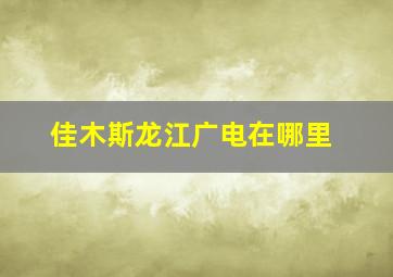 佳木斯龙江广电在哪里