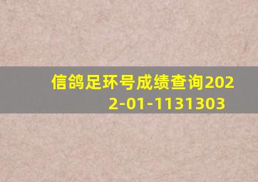 信鸽足环号成绩查询2022-01-1131303