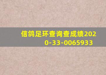 信鸽足环查询查成绩2020-33-0065933