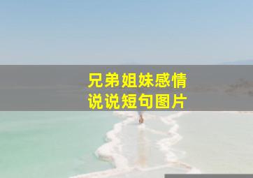 兄弟姐妹感情说说短句图片