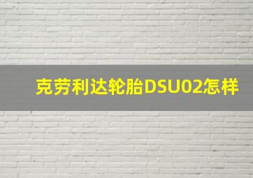 克劳利达轮胎DSU02怎样