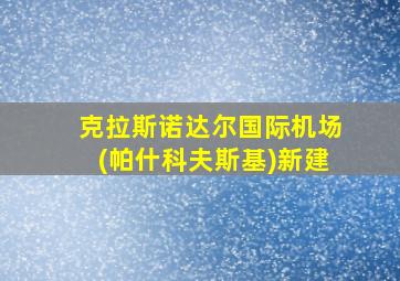 克拉斯诺达尔国际机场(帕什科夫斯基)新建