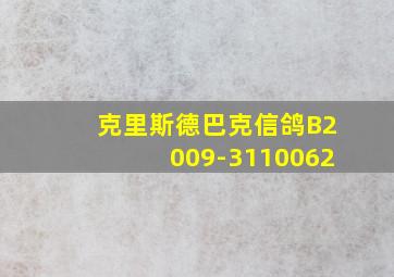 克里斯德巴克信鸽B2009-3110062