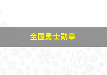 全国勇士勋章