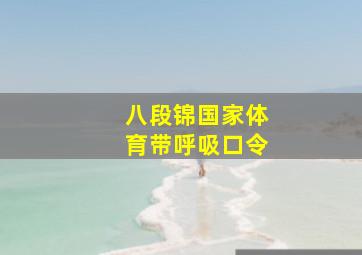 八段锦国家体育带呼吸口令