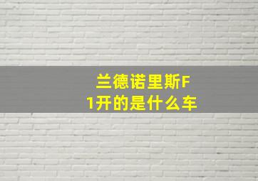 兰德诺里斯F1开的是什么车