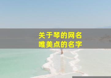 关于琴的网名唯美点的名字