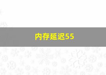 内存延迟55