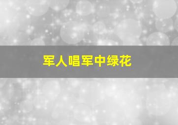 军人唱军中绿花