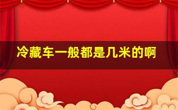 冷藏车一般都是几米的啊