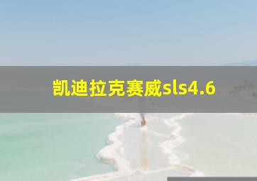 凯迪拉克赛威sls4.6