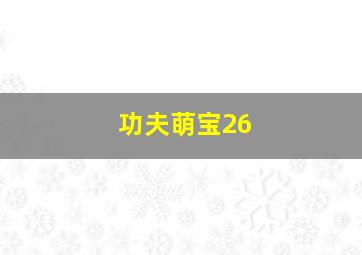 功夫萌宝26