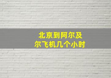 北京到阿尔及尔飞机几个小时