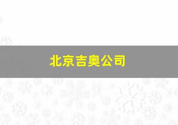 北京吉奥公司