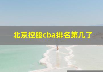 北京控股cba排名第几了