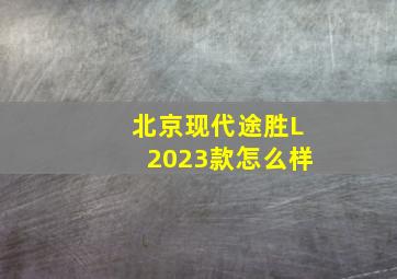 北京现代途胜L2023款怎么样