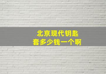 北京现代钥匙套多少钱一个啊