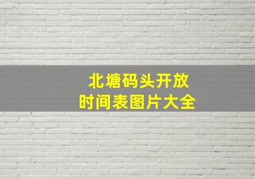 北塘码头开放时间表图片大全