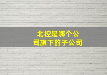 北控是哪个公司旗下的子公司