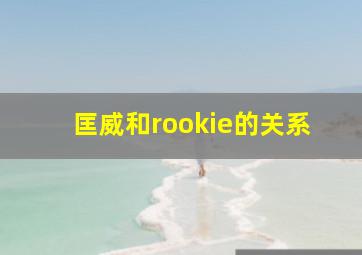 匡威和rookie的关系